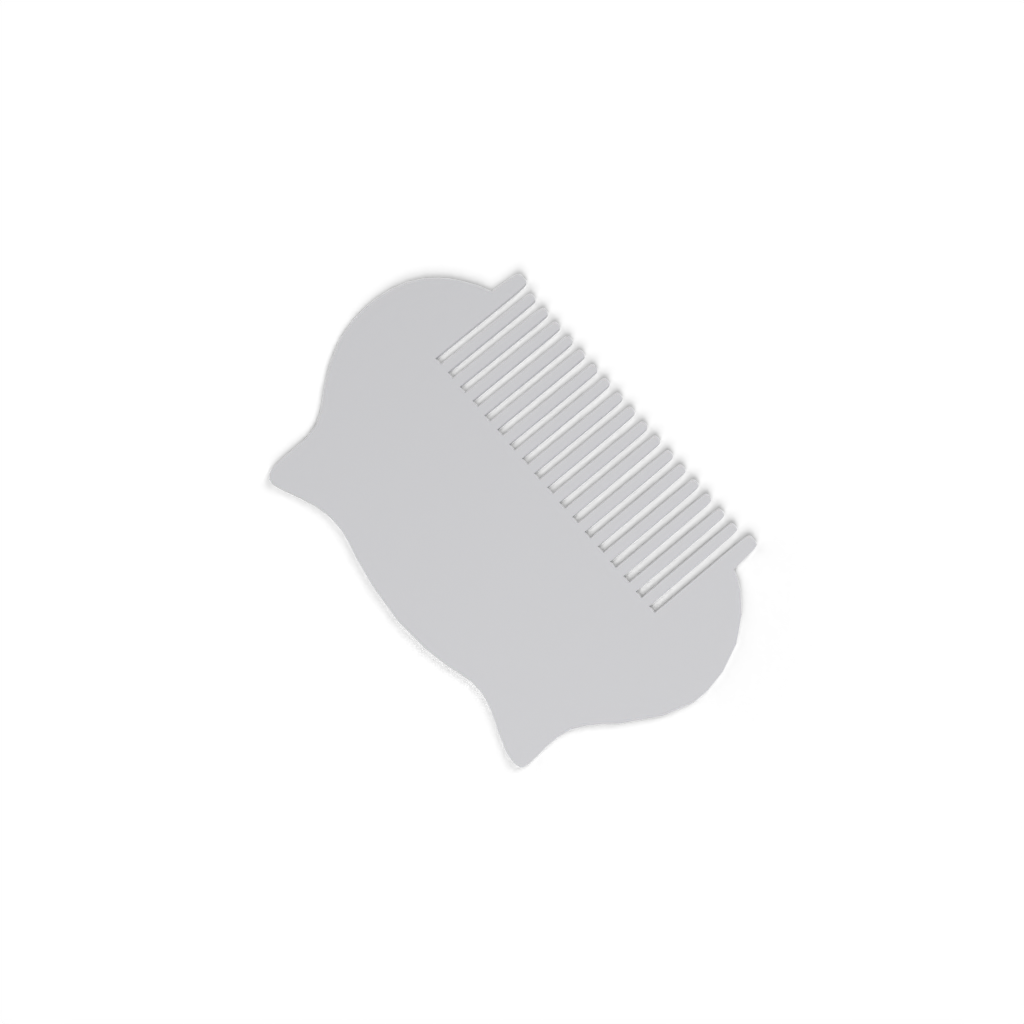 Simple Cat Comb shape view 3